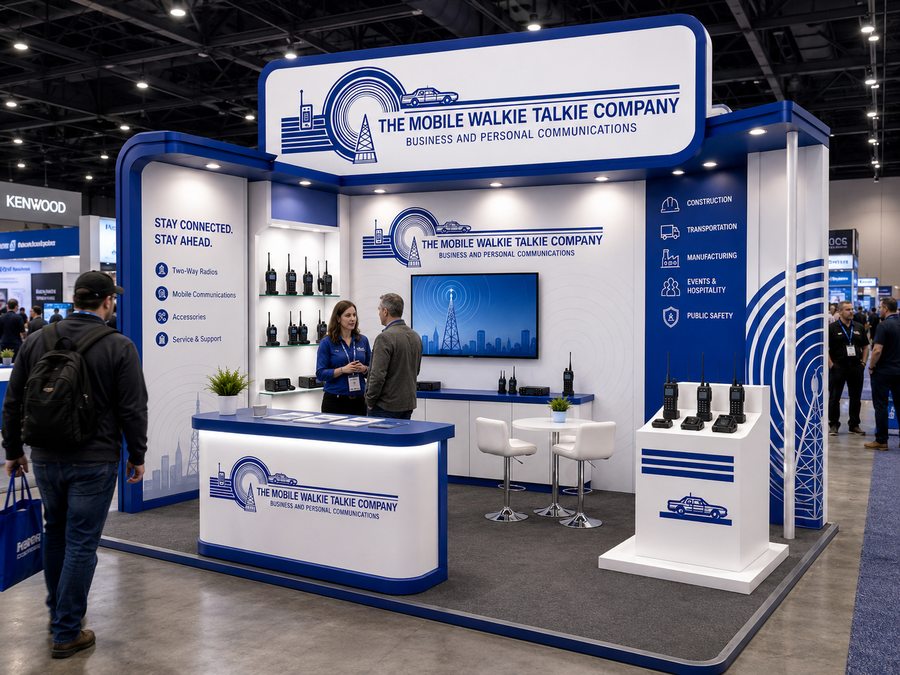 The Mobile Walkie Talkie Company trade show booth